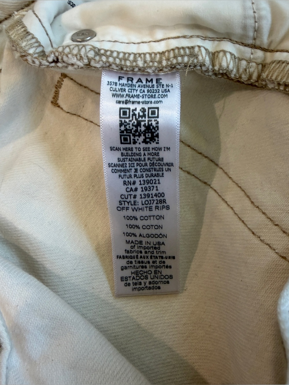 Frame Le Original Straight Leg Jeans - Picture 8 of 8